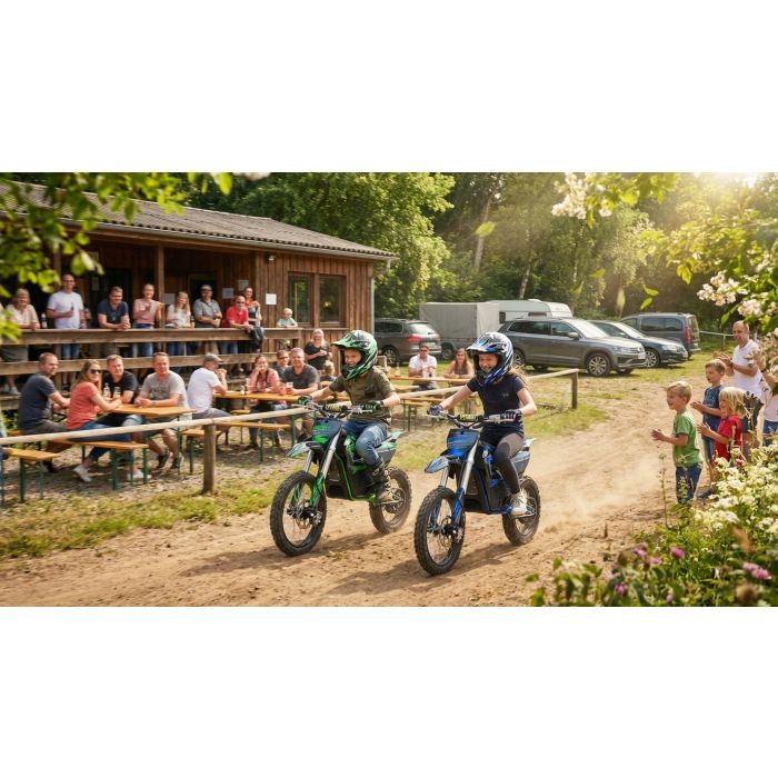 Maxi Cross Bike JUMPER PRO SuperSport Blauw 5000W Brushless 72Volt Li-Ion 