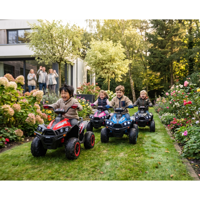 Elektrische kinderquad Python Roze 12V
