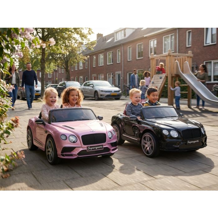 Elektrische Kinderauto BENTLEY Continental SuperSport 2 persoons Roze Metallic