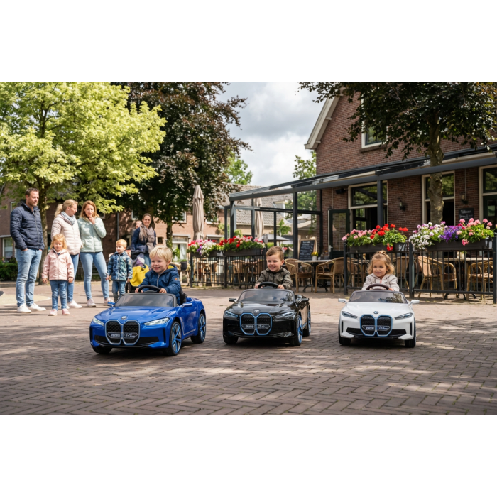 Elektrische Kinderauto BMW i4 Zwart Metallic 4X4 12V