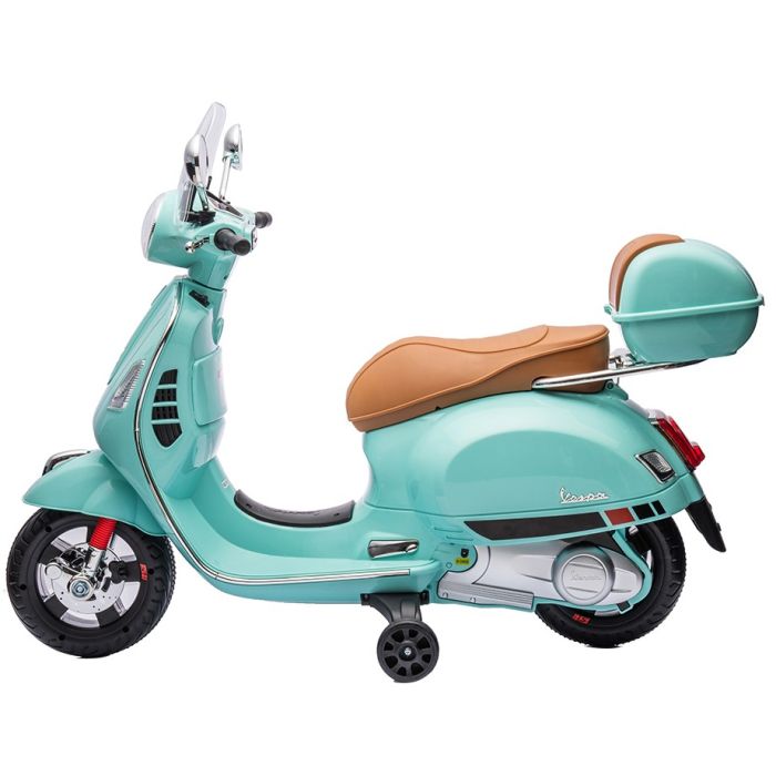 Accu Vespa Scooter GTS DELUX 12Volt Groen met koffer