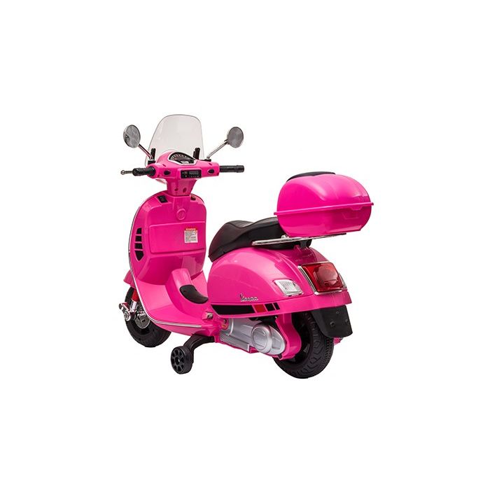 Accu Vespa Scooter GTS DELUX 12Volt Roze met koffer