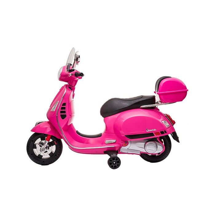Accu Vespa Scooter GTS DELUX 12Volt Roze met koffer
