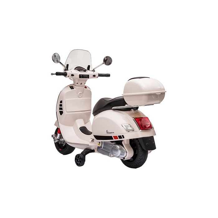 Accu Vespa Scooter GTS DELUX 12Volt Wit met koffer