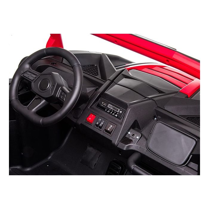 Elektrische Kinderbuggy PhantomXL 24V 4X4 Rood 2 Persoons