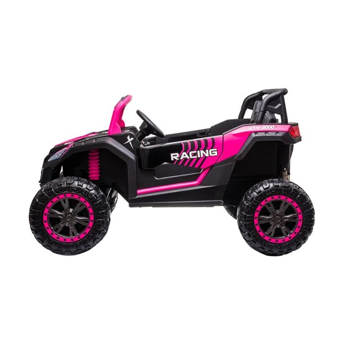 Elektrische Kinderbuggy PhantomXL 24V 4X4 Roze 2 Persoons