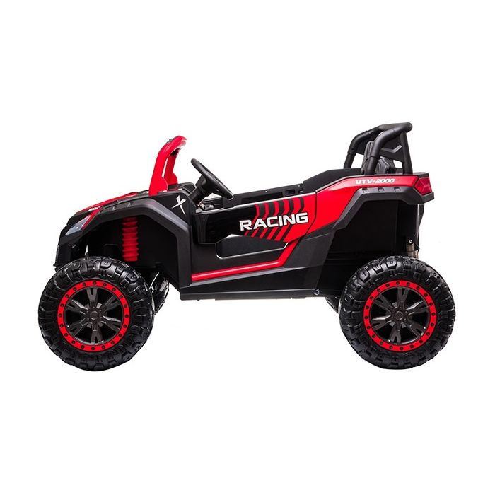 Elektrische Kinderbuggy PhantomXL 24V 4X4 Rood 2 Persoons