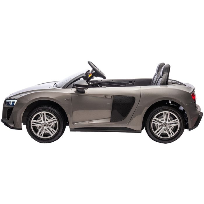 Elektrische kinderauto Audi R8 XXL 2 pers. 24V brushless Nardo Grijs