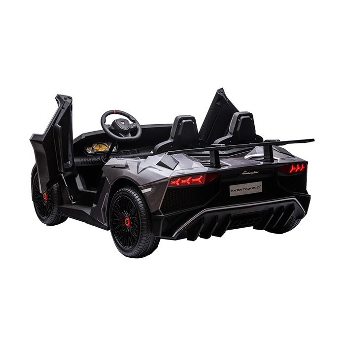 Elektrische kinderauto Lamborghini Aventador SV XXL 2 pers. 24V brushless Nardo Grijs
