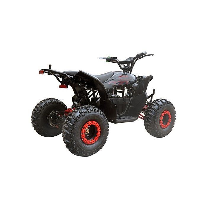 Elektrische kinderquad Maxi Tornado 1200W 60V Brushless LCD Scherm Rood