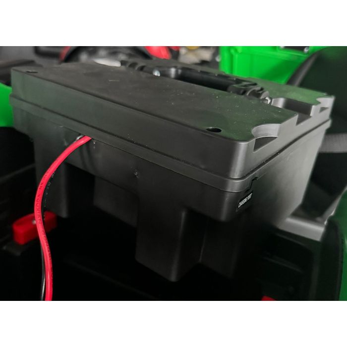 Elektrische Kindertractor Digger Rood 24V met Aanhanger en Schep