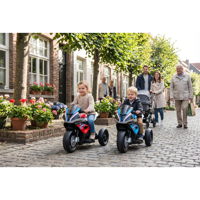 Elektrische Kindermotor mini BMW HP4 Rood 12V