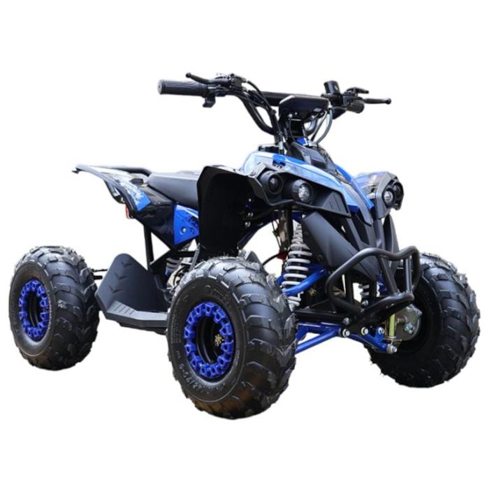 Elektrische Midi Kinderquad CYCLONE Blauw 1200W BRUSHLESS 48Volt LCD-Scherm
