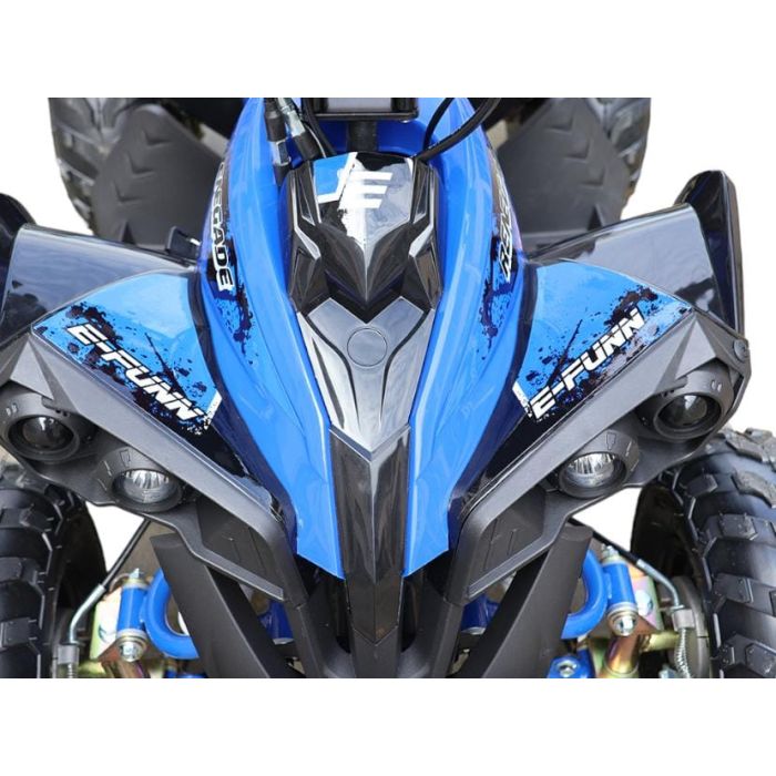 Elektrische Midi Kinderquad CYCLONE Blauw 1200W BRUSHLESS 48Volt LCD-Scherm
