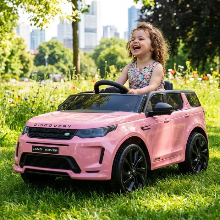 Accu Kinderauto SUV Land Rover Discovery  Pink 12V
