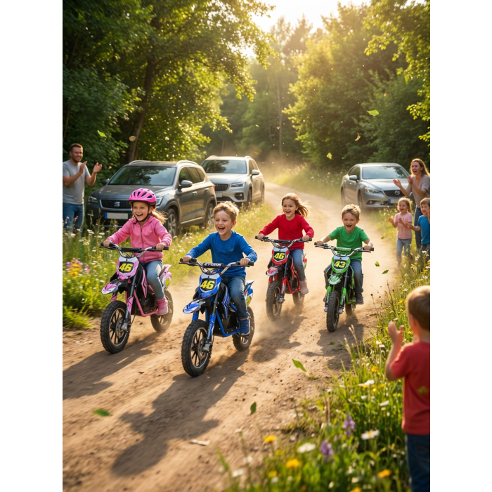 Mini Cross Bike JUMPER PRO Blauw 500W 36 volt Li-ion