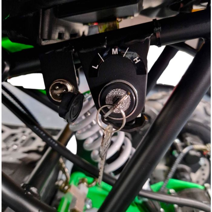 Elektrische kinderquad Midi Cyclone Groen 1200W 48Volt BRUSHLESS LCD-Scherm