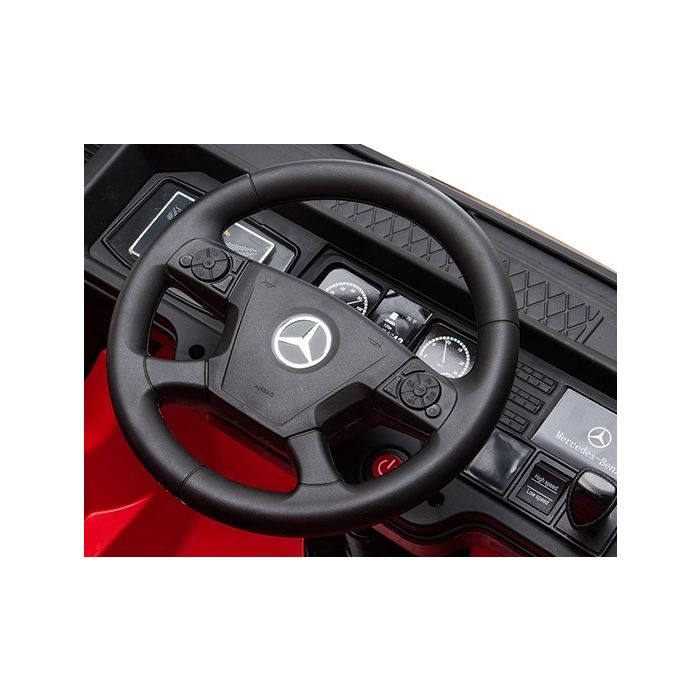Elektrische Kindervrachtwagen Mercedes Actros Truck 4X4 Roze