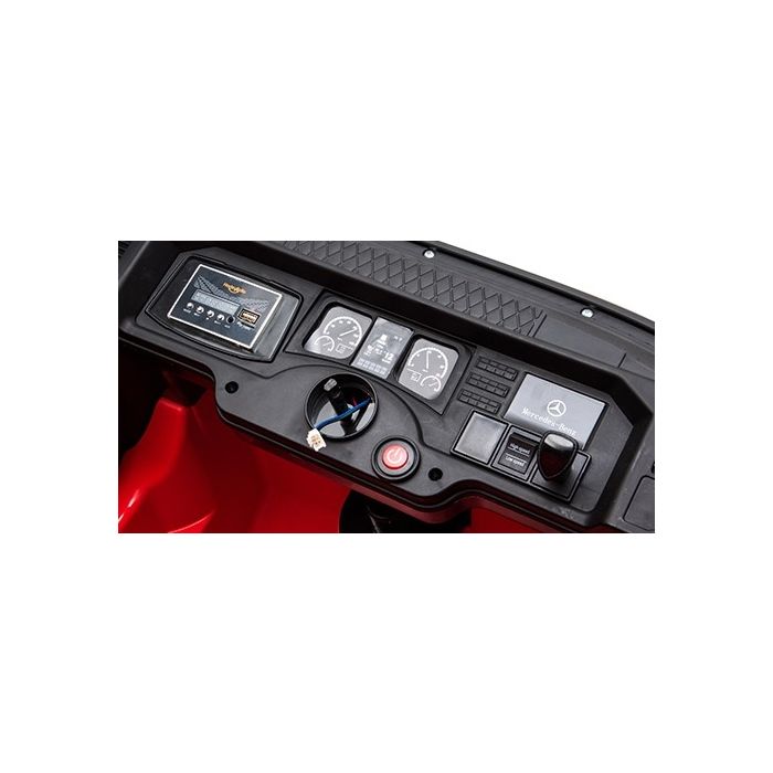 Elektrische Kindervrachtwagen Mercedes Actros Truck 4X4 Wit