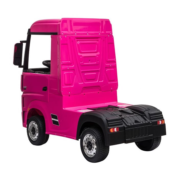 Elektrische Kindervrachtwagen Mercedes Actros Truck 4X4 Roze