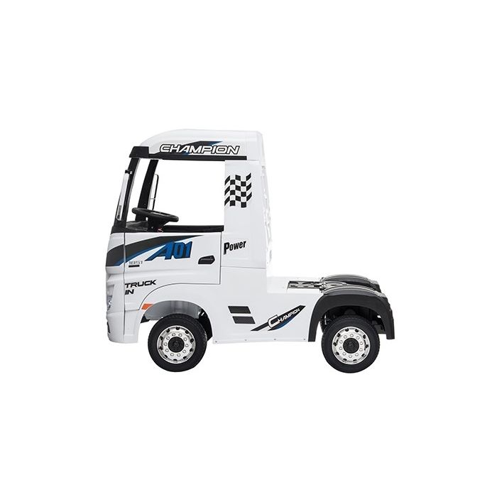 Elektrische Kindervrachtwagen Mercedes Actros Truck 4X4 Wit