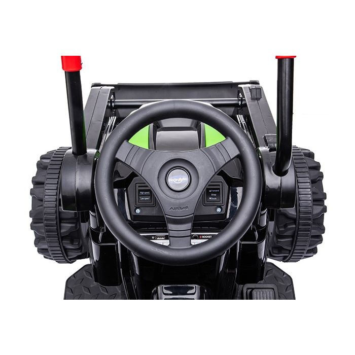 Kinder Accu Tractor met Schep Blauw