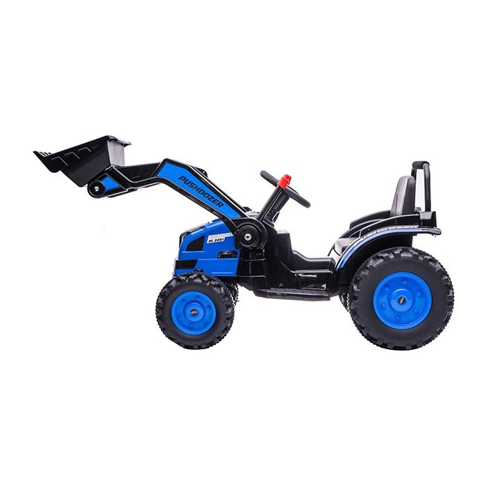 Kinder Accu Tractor met Schep Blauw