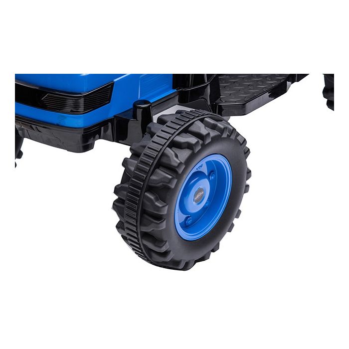 Kinder Accu Tractor met Schep Roze