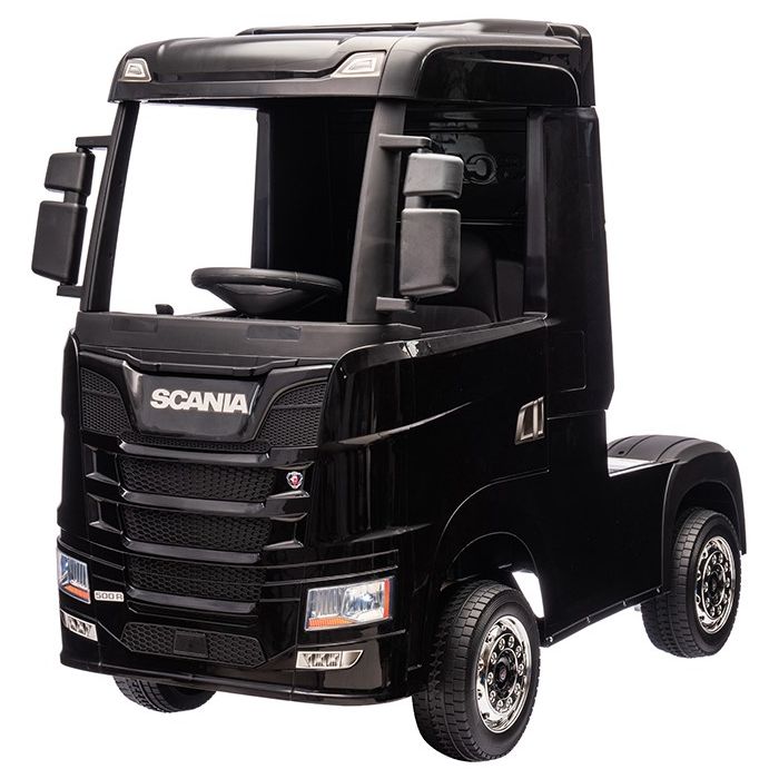 Elektrische Kindervrachtwagen Scania 500R Truck 4X4 Zwart