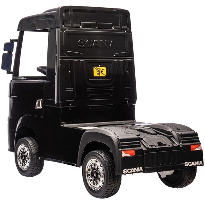 Elektrische Kindervrachtwagen Scania 500R Truck 4X4 Zwart