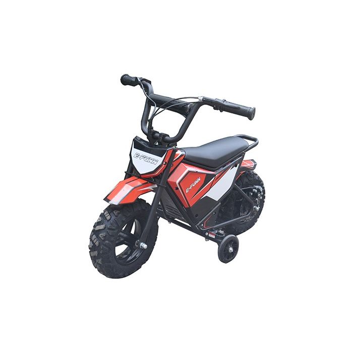 Elektrische Kinder crossbike Monkey Rood 250W 24 Volt