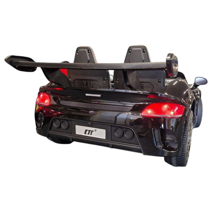 Accu Auto Porsche RUF Zwart Metallic 4X4 24 Volt 2 persoons