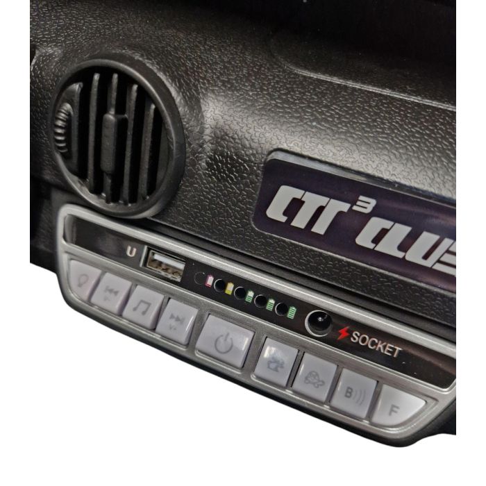 Accu Auto Porsche RUF Zwart Metallic 4X4 24 Volt 2 persoons