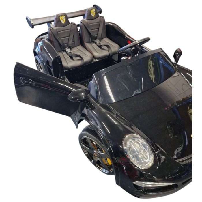 Accu Auto Porsche RUF Zwart Metallic 4X4 24 Volt 2 persoons