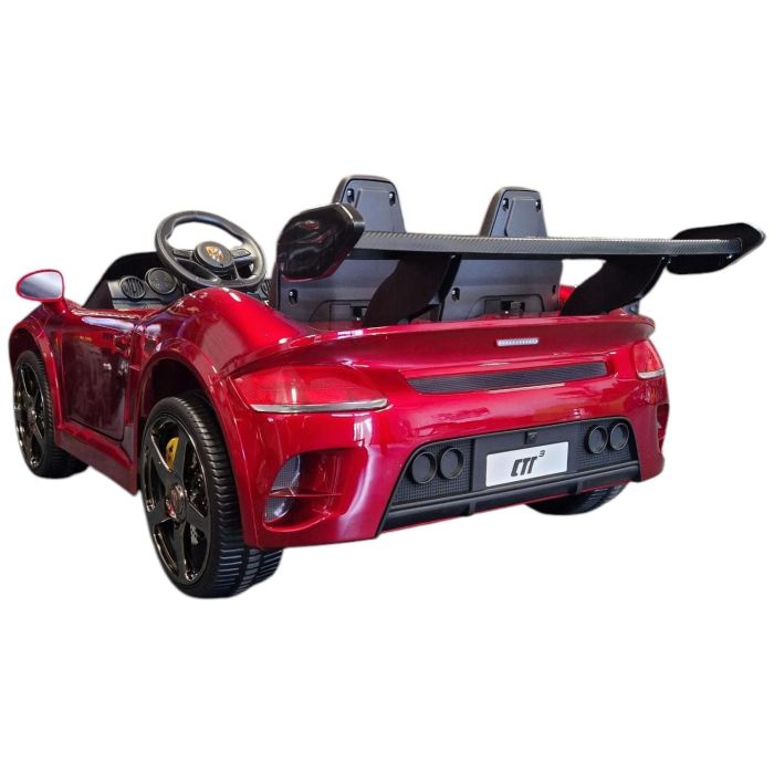 Accu Auto Porsche RUF Rood Metallic 4X4 24 Volt 2 persoons