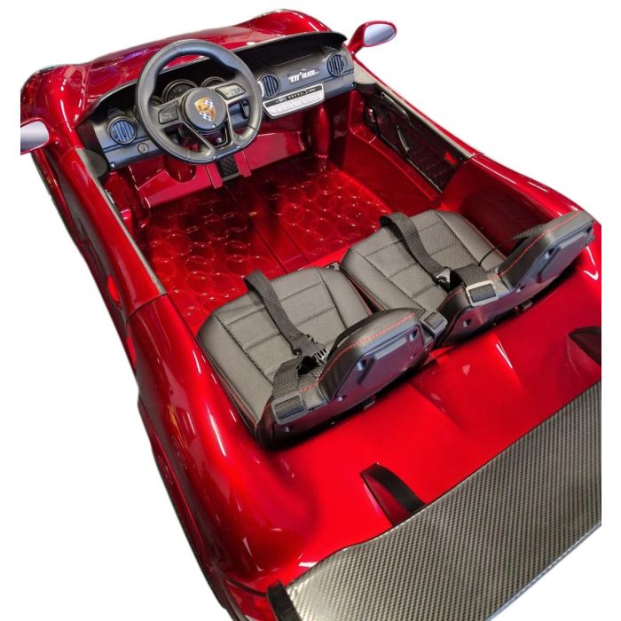 Accu Auto Porsche RUF Rood Metallic 4X4 24 Volt 2 persoons