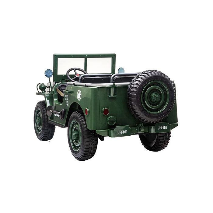 Elektrische Leger-Jeep 4X4 24 Volt 3 Persoons
