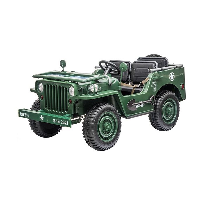 Elektrische Leger-Jeep 4X4 24 Volt 3 Persoons