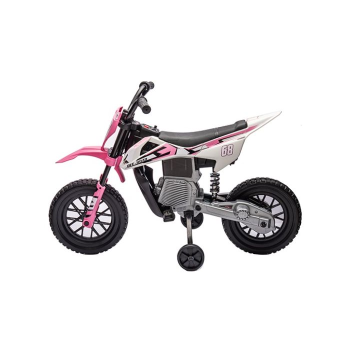 Elektrische Kindermotor Cross Bike Off-road Roze 12Volt