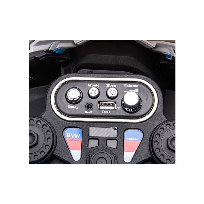 Elektrische Kindermotor mini BMW HP4 Blauw 12V