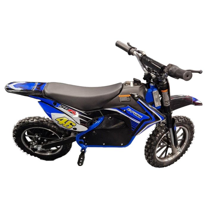 Mini Cross Bike JUMPER PRO Blauw 500W 36 volt Li-ion