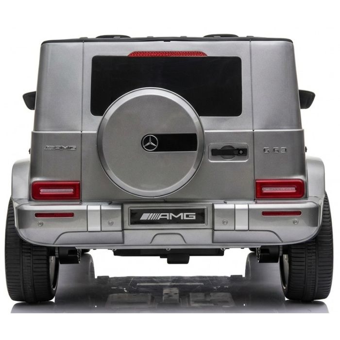 Elektrische Kinderauto MERCEDES G63-AMG 24 Volt 4X4 Grijs Metallic 2 Persoons