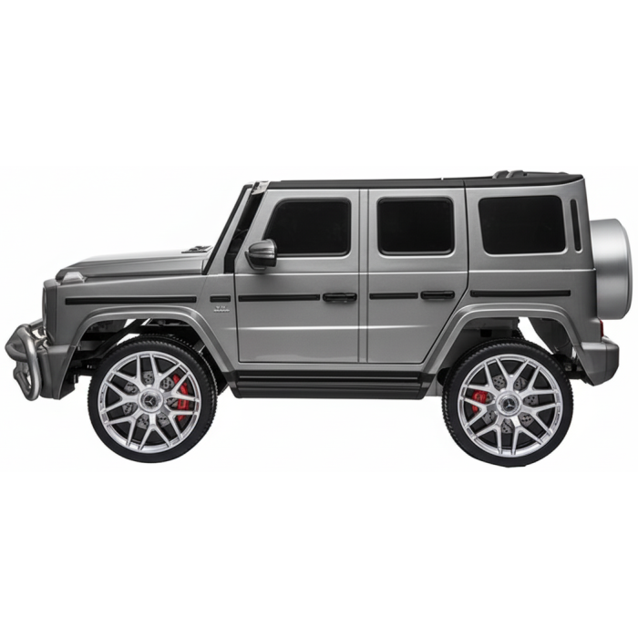 Elektrische Kinderauto MERCEDES G63-AMG 24 Volt 4X4 Grijs Metallic 2 Persoons
