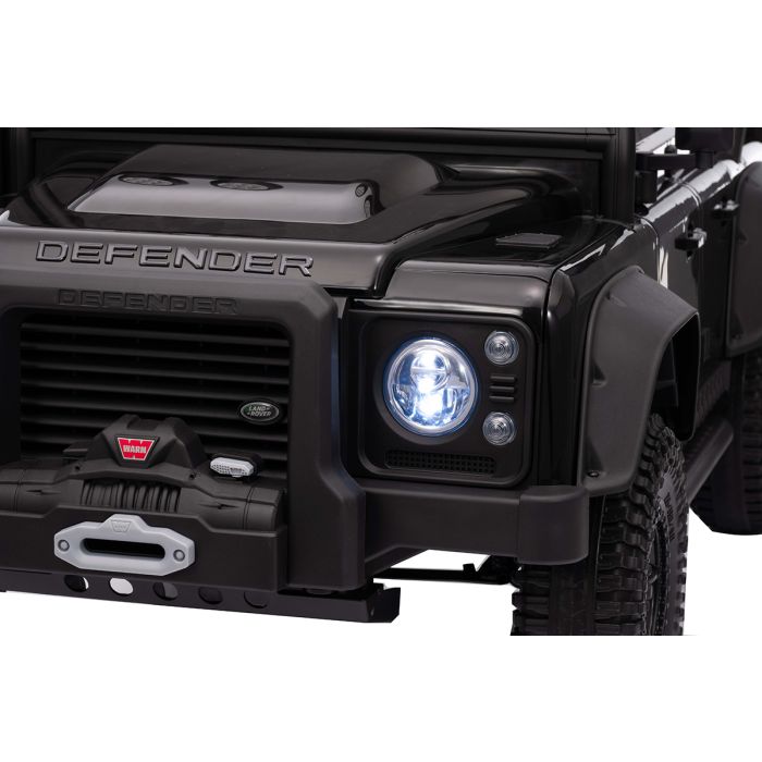 Accu Kinderauto SUV Land Rover Defender 110 SVX Zwart 24Volt