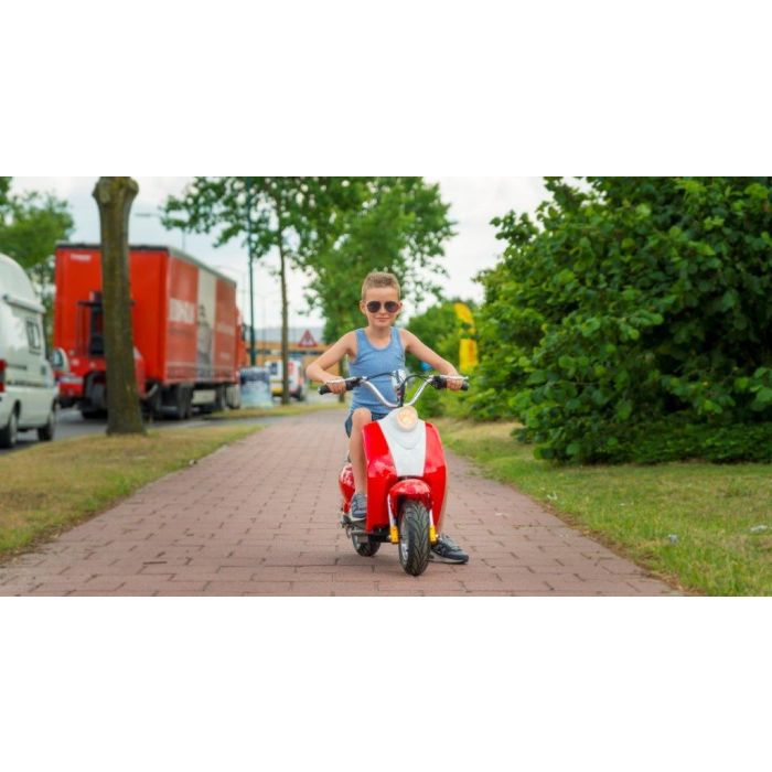 Mini Scooter Classic Rood 350W 36 Volt 3 Speed