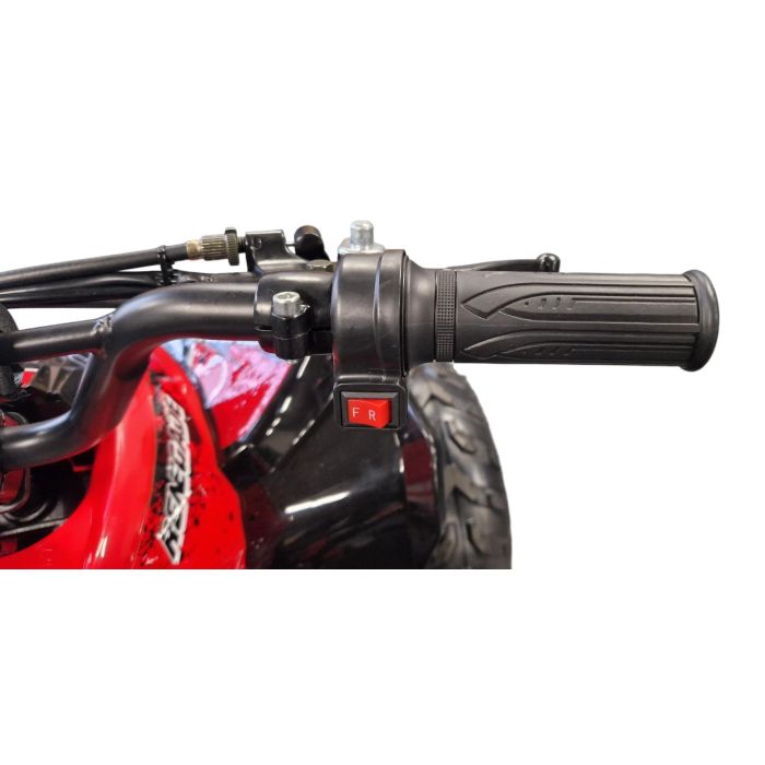 Elektrische Midi Quad CYCLONE Rood 1200W BRUSHLESS 48Volt LCD-Scherm
