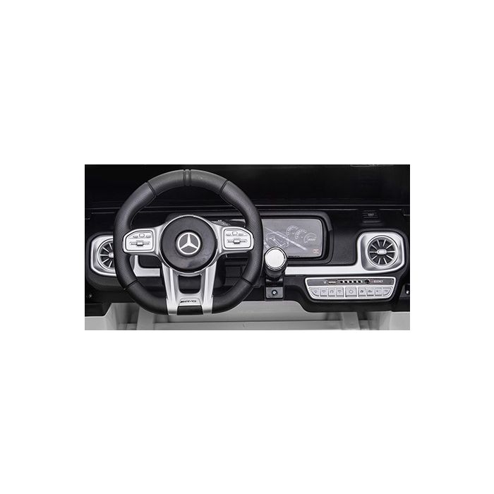 Elektrische Kinderauto MERCEDES G63-AMG 24 Volt 4X4 Grijs Metallic 2 Persoons