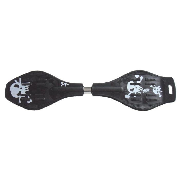 Waveboard Skull Zwart