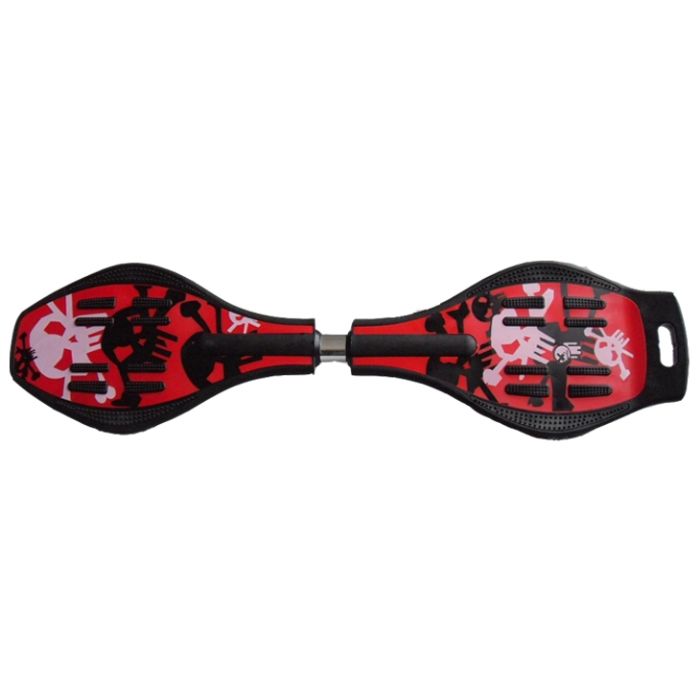 Waveboard Skull Rood