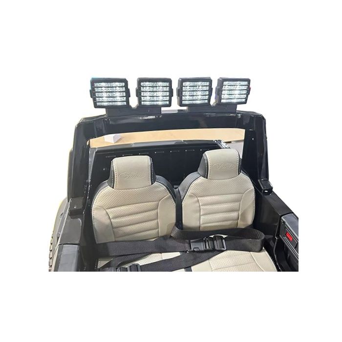 Elektrische Ford F450 Super Duty Dually 4X4 24V 2 persoons zwart metallic